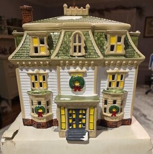 Holiday House with Green and Yellow Accents